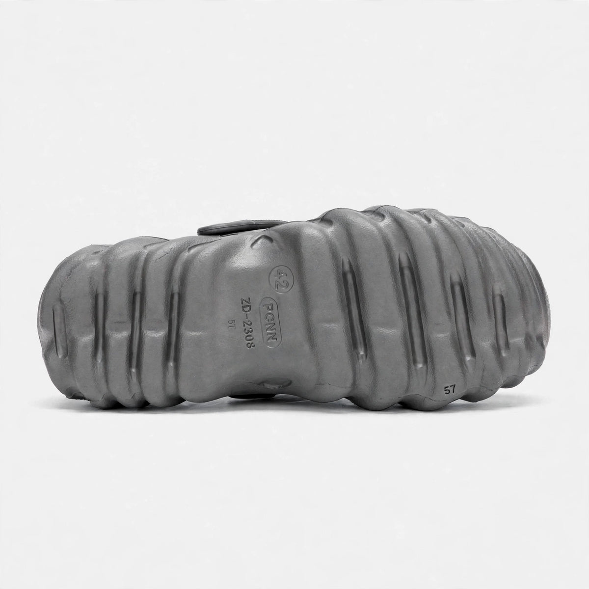men's grey clogs