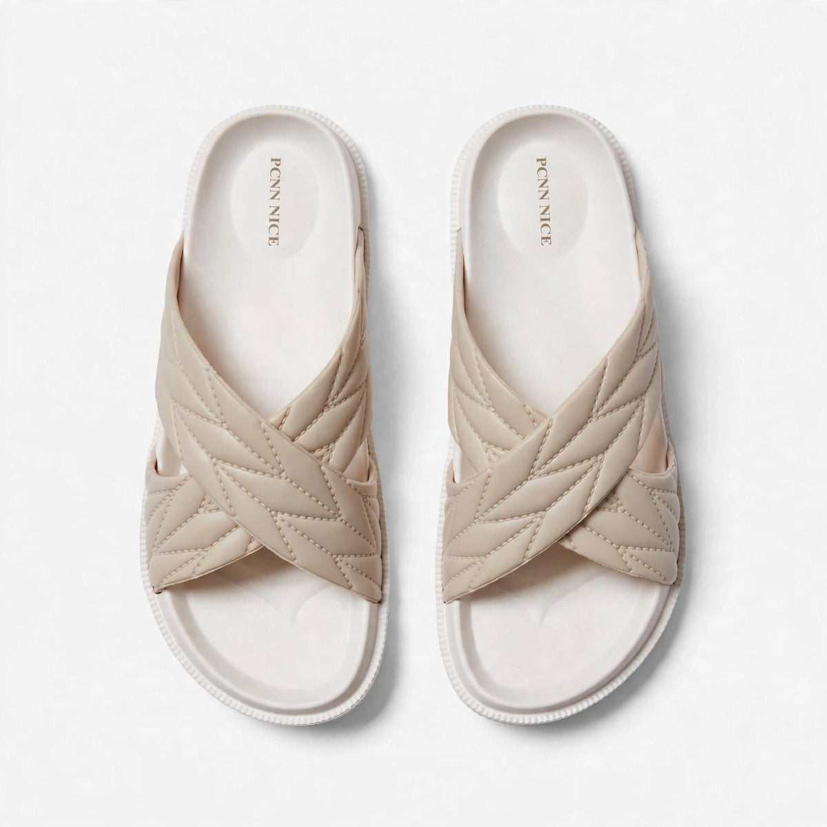 Women's Cross Slide - Beige