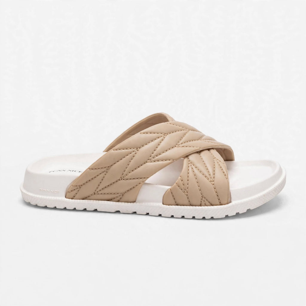 Women's Cross Slide - Beige