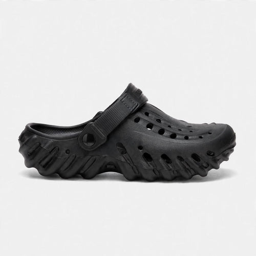 Men's black clog - single shoe strap detail