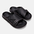 black_double_buckle_slides