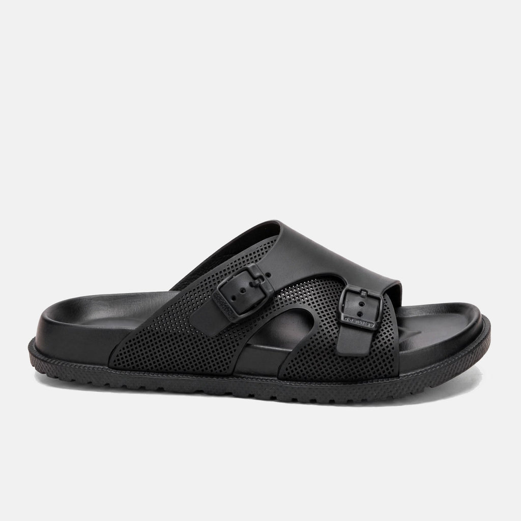 black_double_buckle_slides