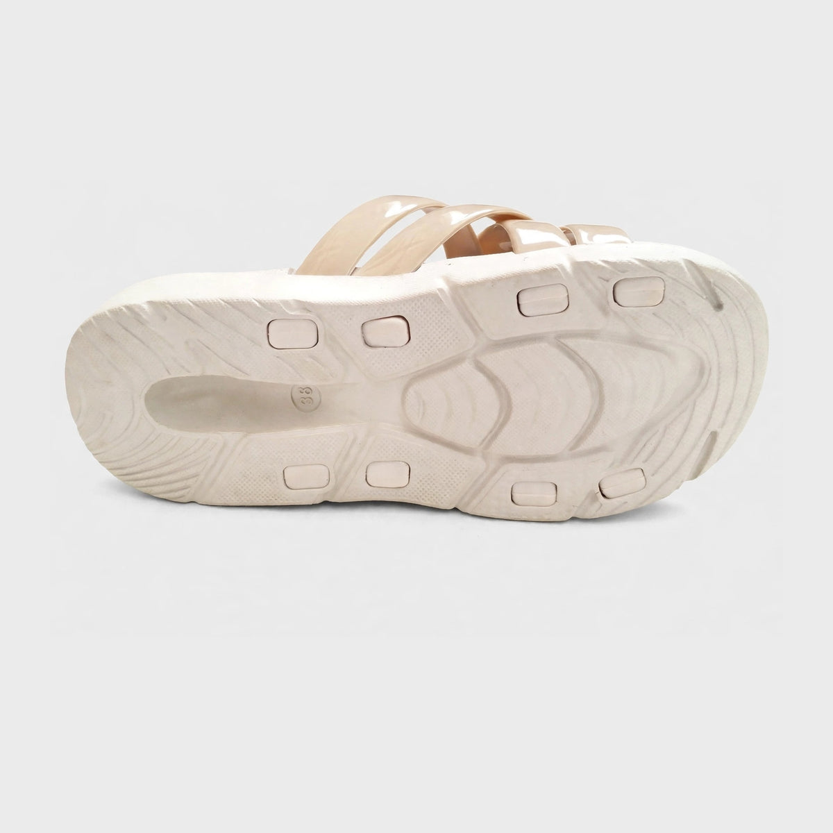 Women's Criss-Cross Slide - Beige