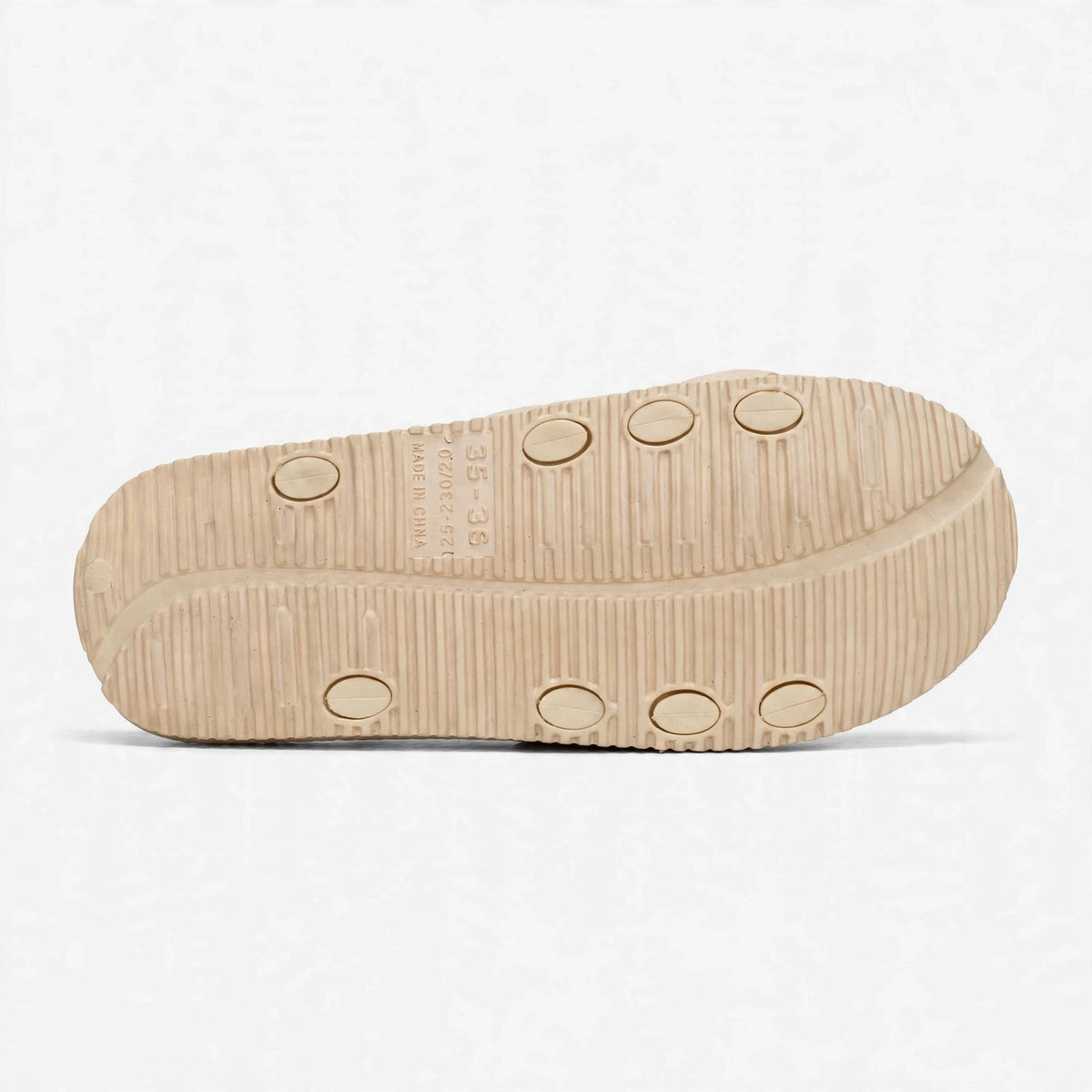 Danchi women's cream slide sandals with checkered sole