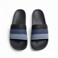 Danchi men's classic black slide sandals, diagonal pair view