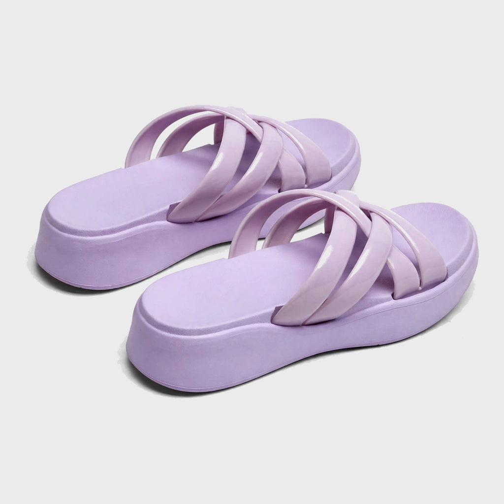 Women's Criss-Cross Slide - Purple