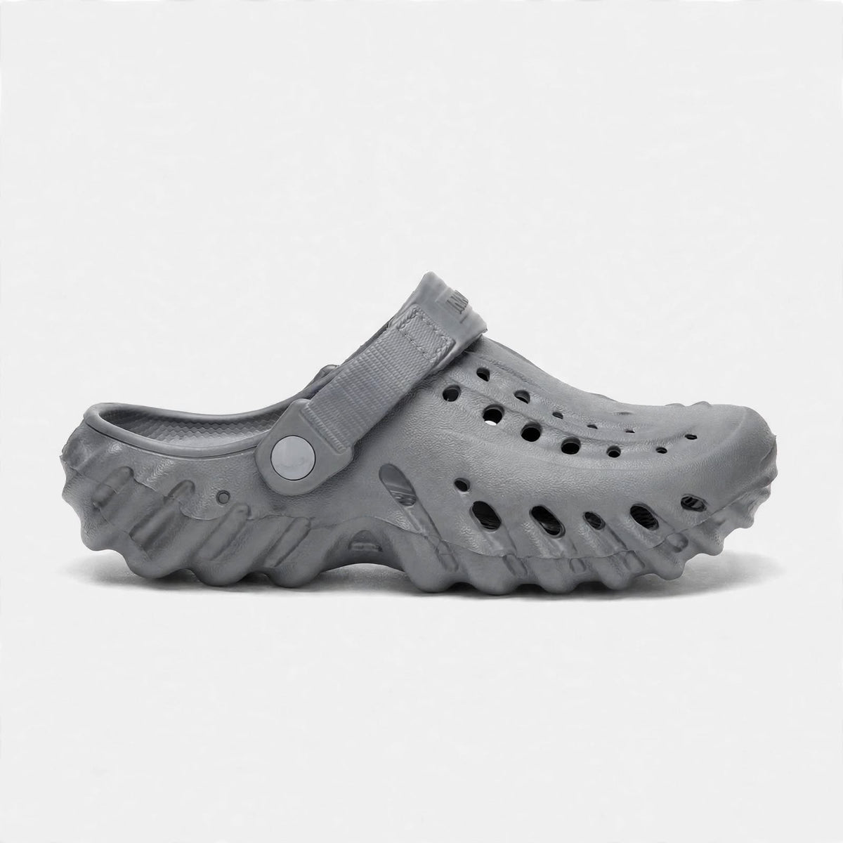 men's grey clogs