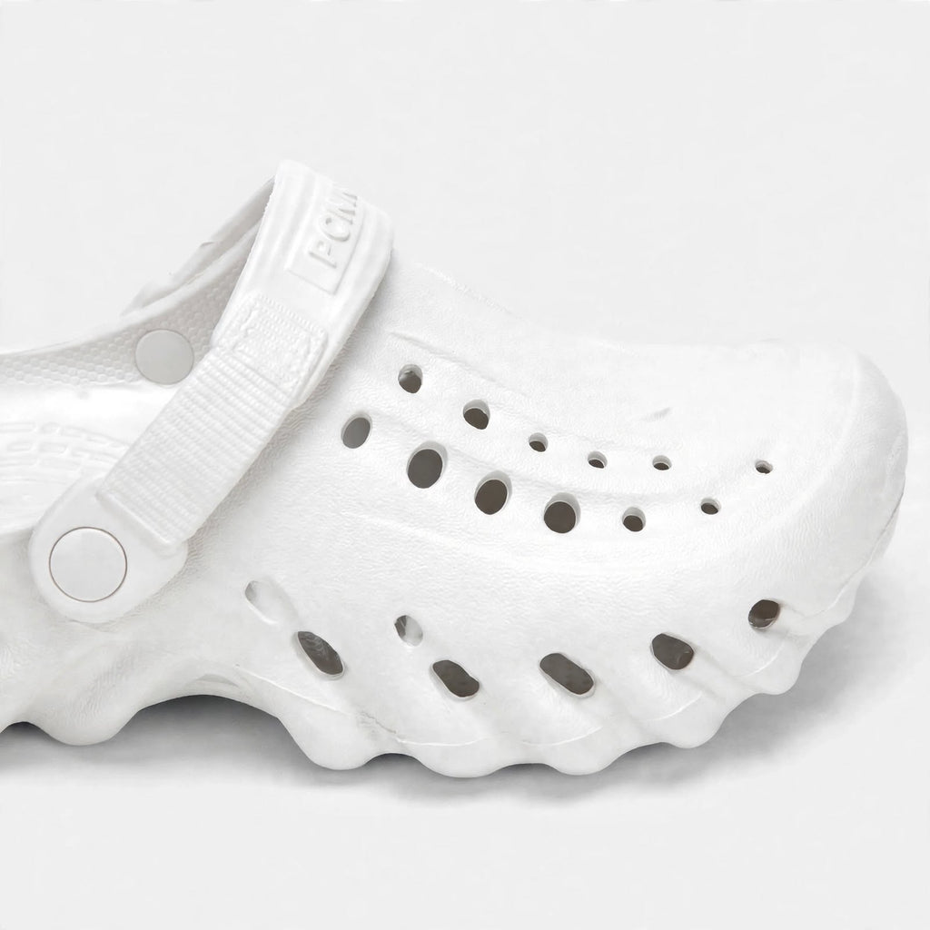 men's white clogs